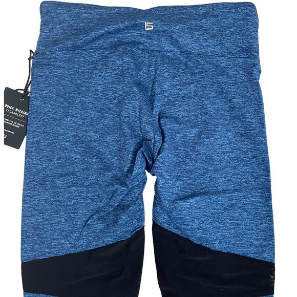 Lanston Sport Minimal Diamond Mesh 7/8 Legging Ocean Blue Black - XS - $128 - Picture 5 of 10